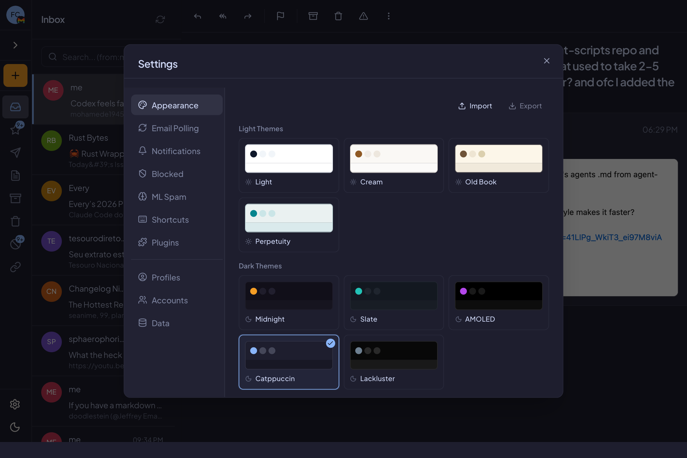 Keyboard Shortcuts Settings